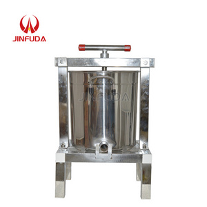 10L Stainless steel manual honey extractor tools hand honey wax press machine honey press bucket four legs