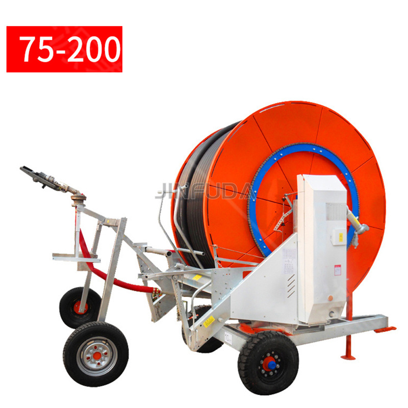 Hose Reel Irrigation System With Traveling Big rain Gun/Gun Sprinkler Irrigation Machine