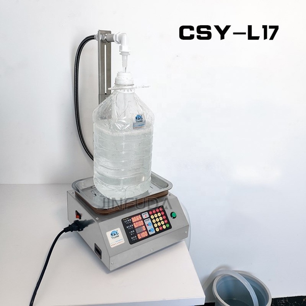 CSY-L17 large flow automatic quantitative liquid edible oil dispensing equipment weighing filling machine