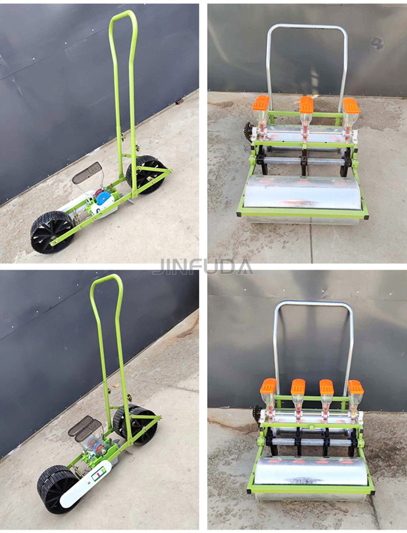 Gasoline engine soybean seed planter multi-row small seeds drill vegetable garlic chilli seed planter carrot seeder machine