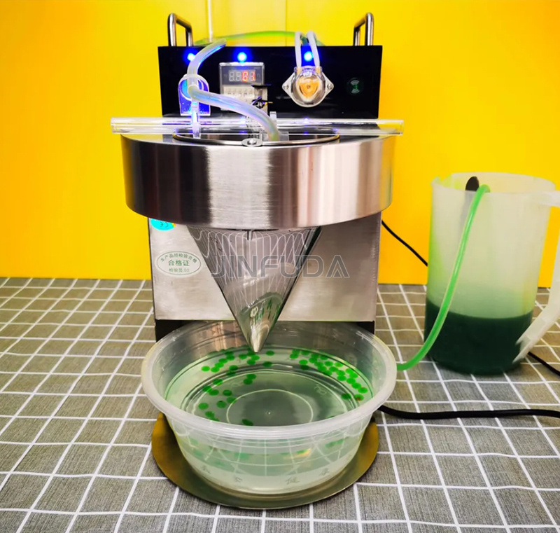 Popping Boba Bubble Tea Pearls Making Machine Popping Konjac Boba Ball Machine Bursting Boba Molding Maker Machine