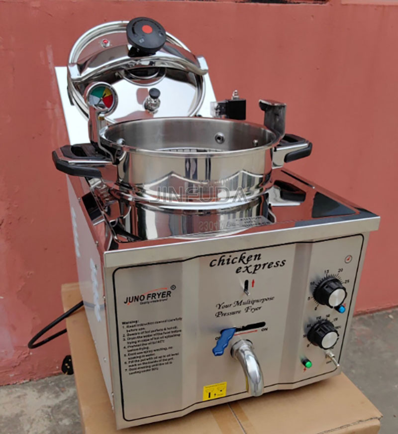 Table Top Pressure Fryer Machine/Broasted Electric Chicken Fryer/Deep Fried Chicken Machine