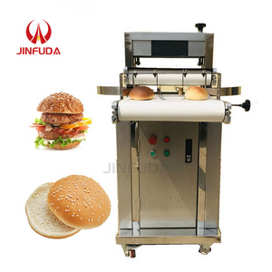 Stainless Steel Hamburger Bun Slicer For Bread Hot Dog Bun Slicing With Stable Function Efficiency High Speed