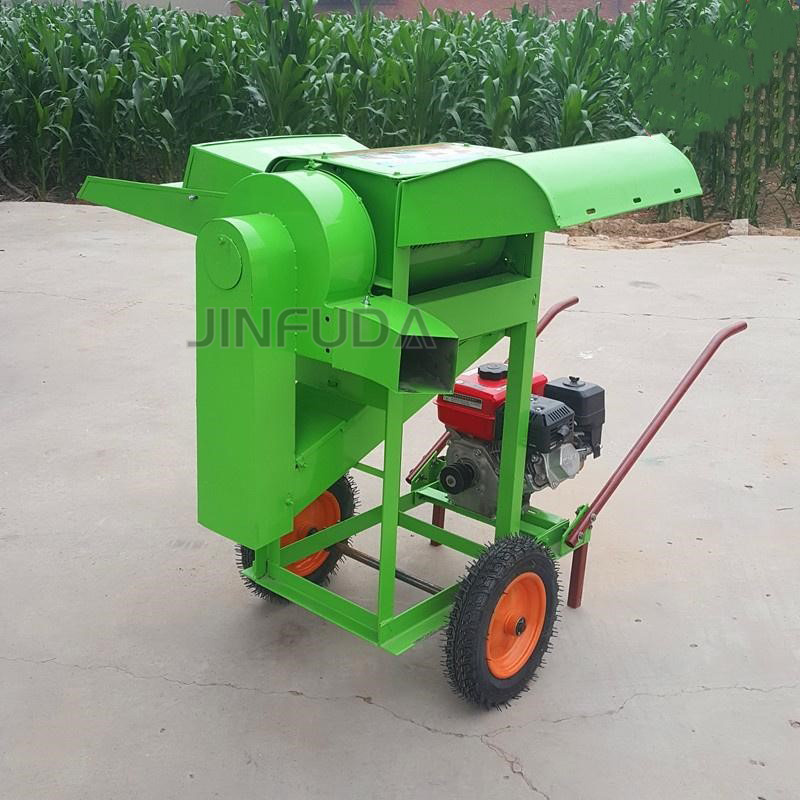 Paddy rice thresher machine threshing wheat sorghum for home use small diesel corn thresher maize sheller sweet corn peeling mac