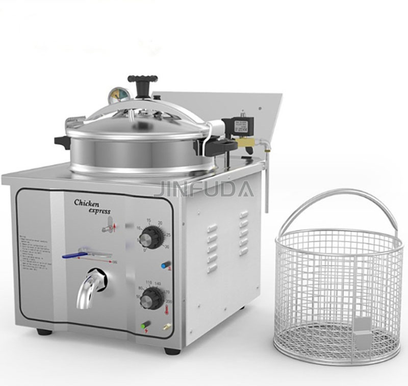 Table Top Pressure Fryer Machine/Broasted Electric Chicken Fryer/Deep Fried Chicken Machine