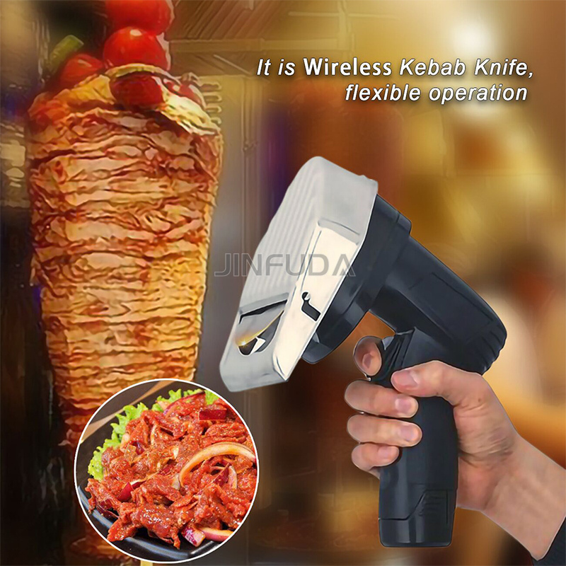 Commercial Handheld Turkey Bbq Gyros Knife Cutter Doner Meat Electric Kebab Slicer Machine Kebab Knife Slicer