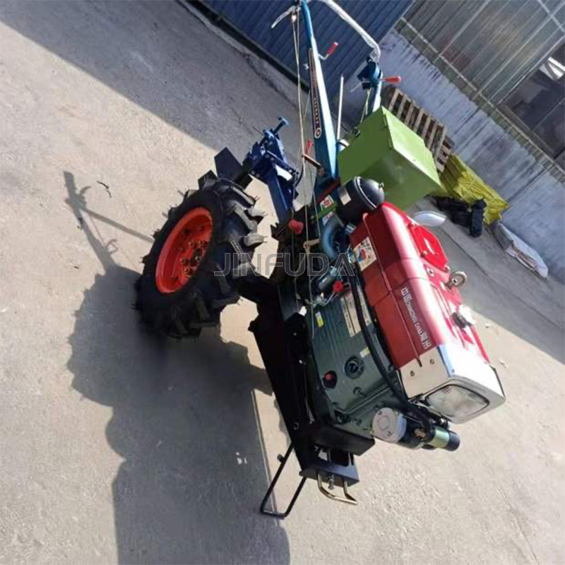 walking tractor with plough / tiller /grass mower 12HP Hand Walking Agricultural Tractor