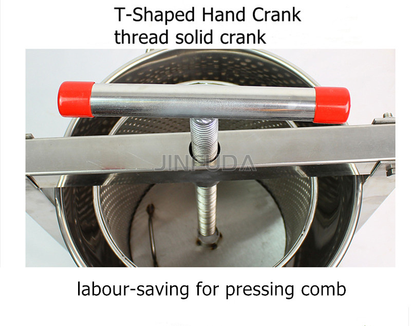 304 Stainless steel household solid honey pressing machine honey press wax press beekeeping tool