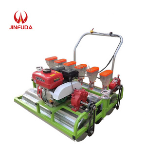 Gasoline engine soybean seed planter multi-row small seeds drill vegetable garlic chilli seed planter carrot seeder machine