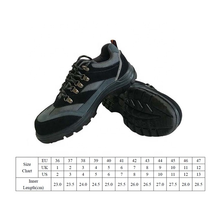 2024 Male Shoes Construction Low Cut  Breathable Wear Resistant Anti Slip Wholesale PU Injection Men's Shoes Leather Boots