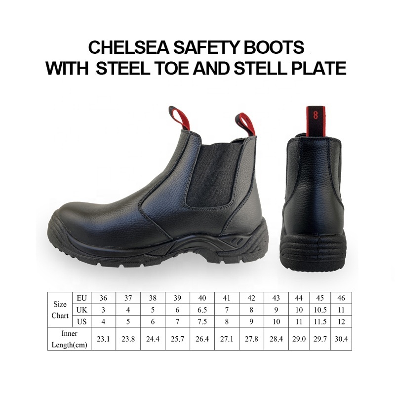 Best Men Dealer Leather Shoes Industrial Shipping Sailor 6 Inch Working Steel Toe Steel Midsole Slip-on PU Sole Safety Shoes