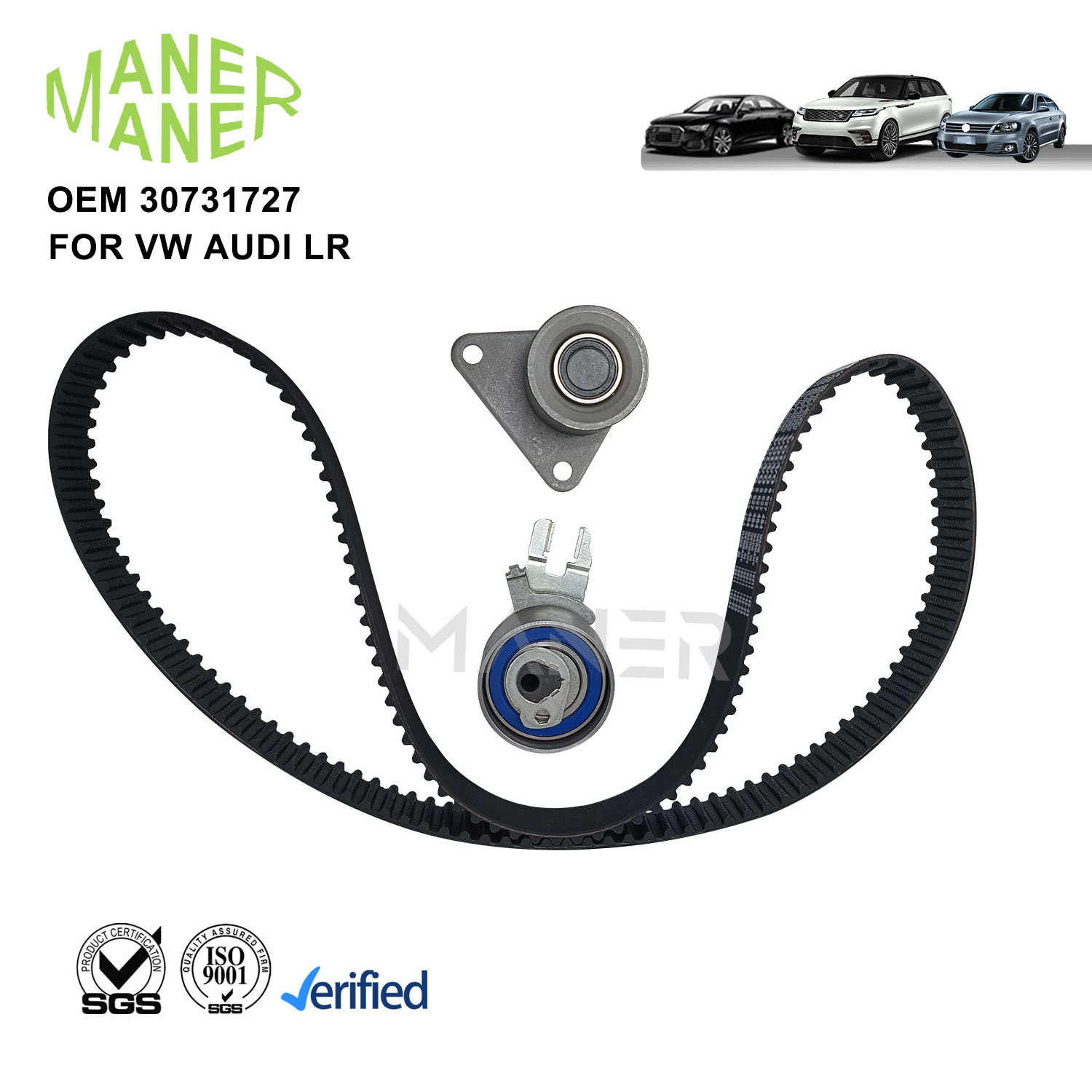 MANER 30731727 530046710 Auto Engine Systems high quality Timing Belt Tensioner Pulley set For Volvo