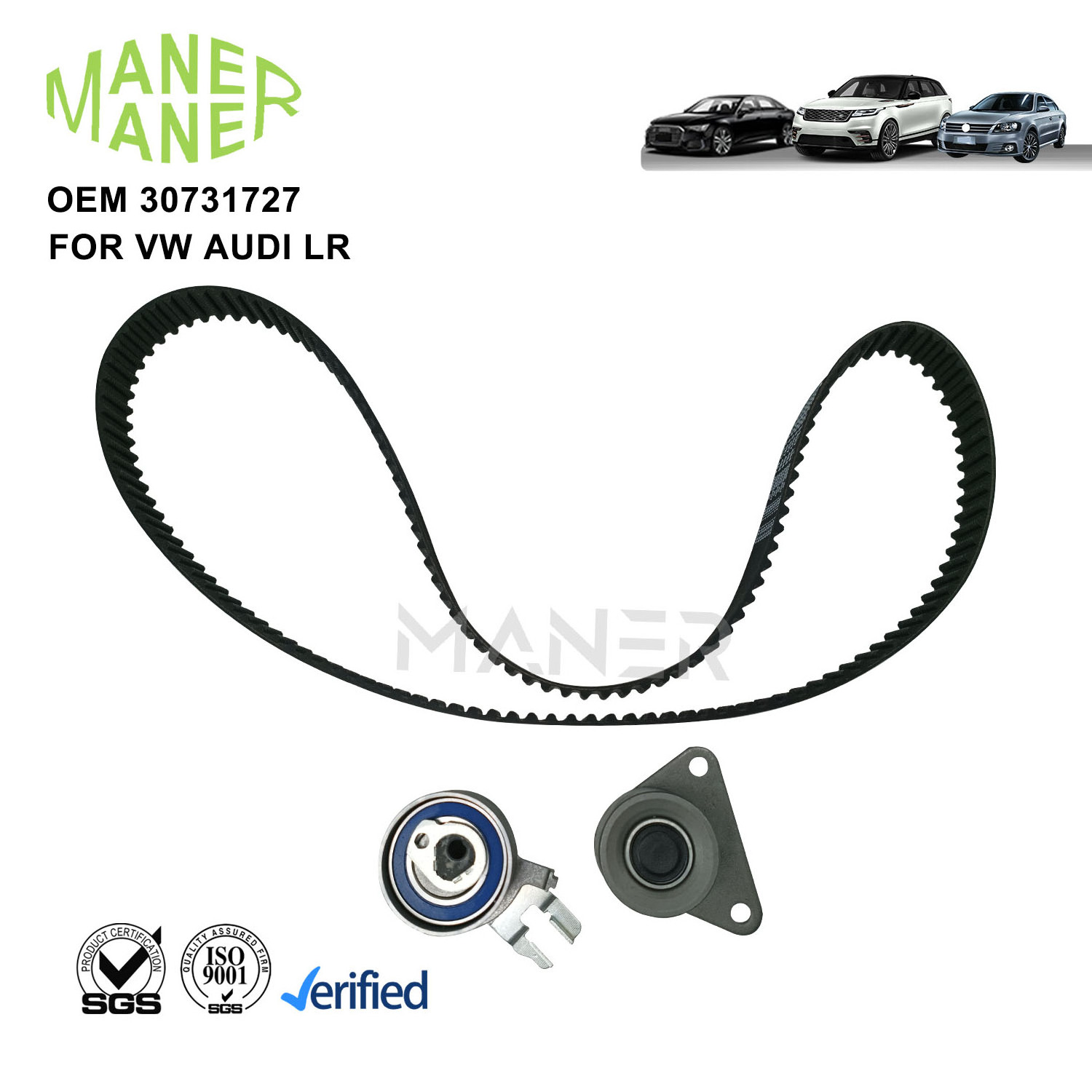 MANER 30731727 530046710 Auto Engine Systems high quality Timing Belt Tensioner Pulley set For Volvo