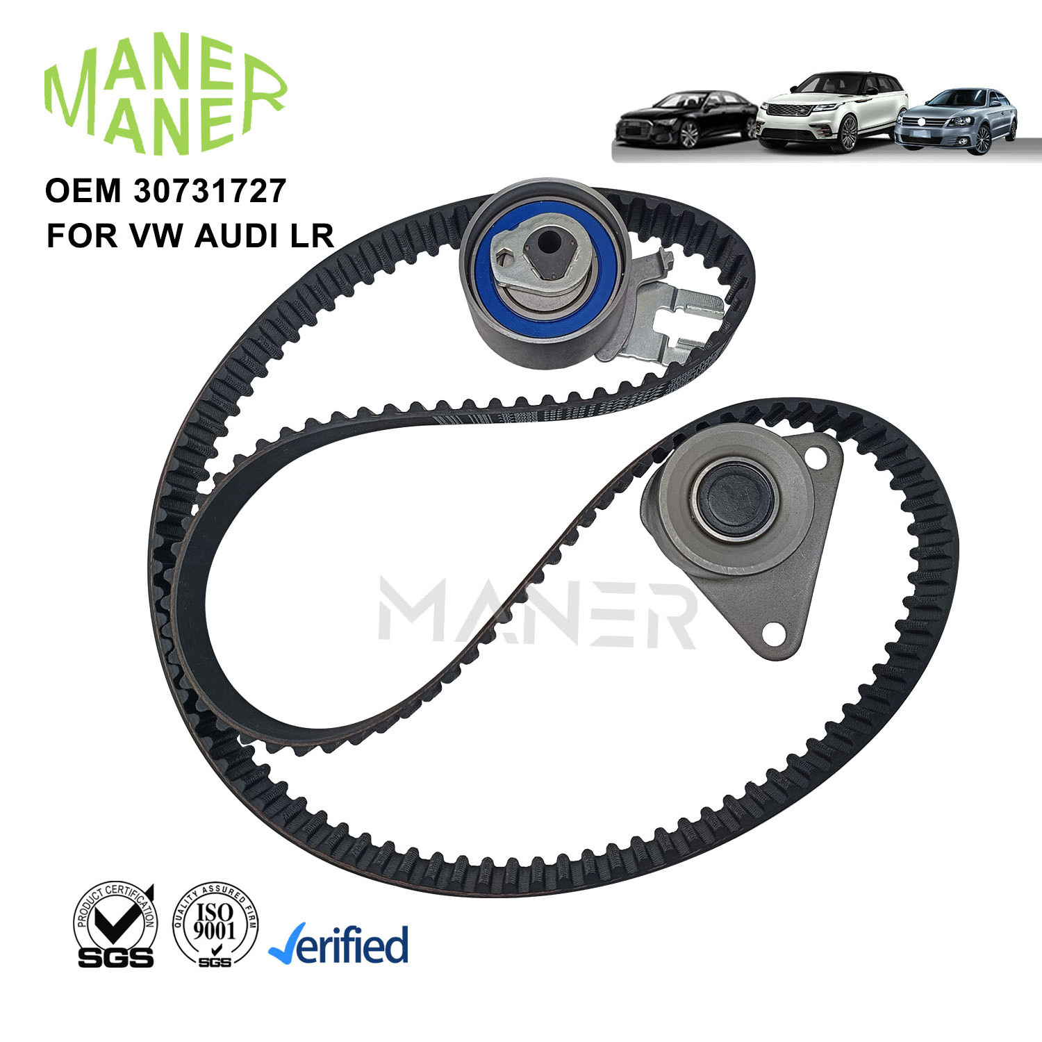 MANER 30731727 530046710 Auto Engine Systems high quality Timing Belt Tensioner Pulley set For Volvo