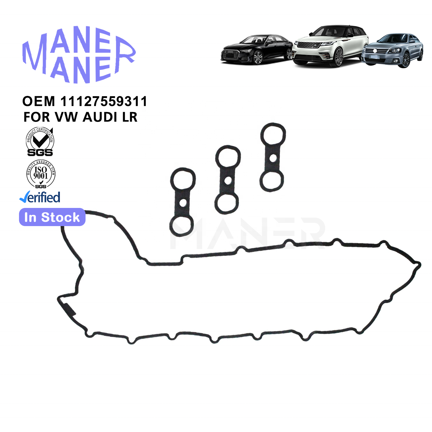 MANER Auto Engine System 11127582245 11127559311 top quality Engine Valve Cover Gasket Kit For BMW 128i 328i X3 X5 128i 528i