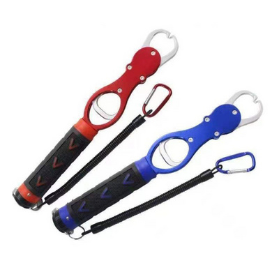 Aluminum alloy fish gripper with scale multi-purpose outdoor fishing pliers gripper grabb