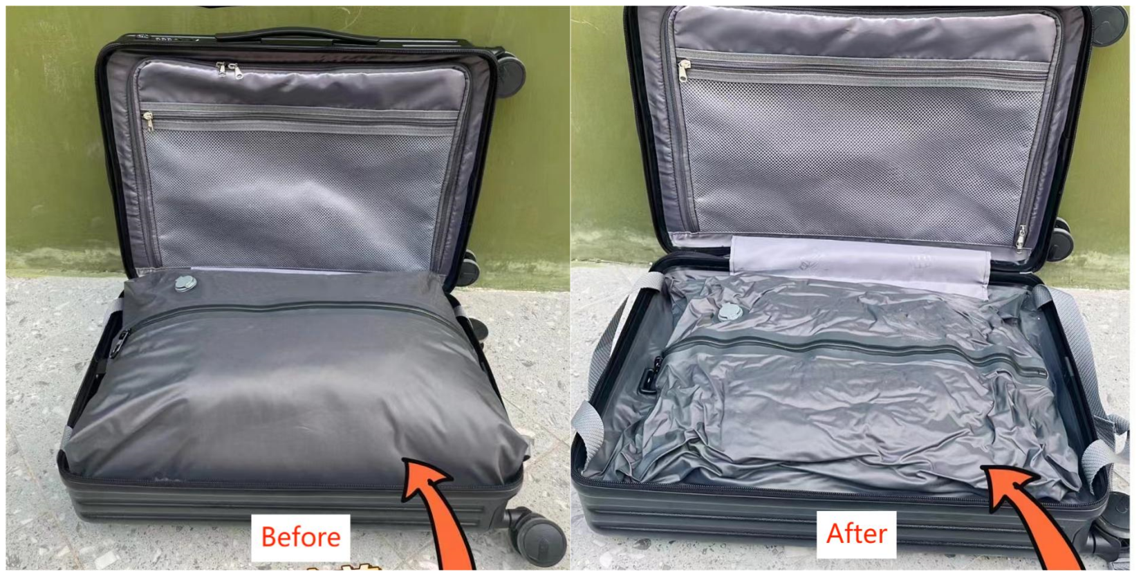 Pailox Airtight Storage Bags For travel Luggage Waterproof Inflatable Vacuum Compression bag organizer foldable Suitcase