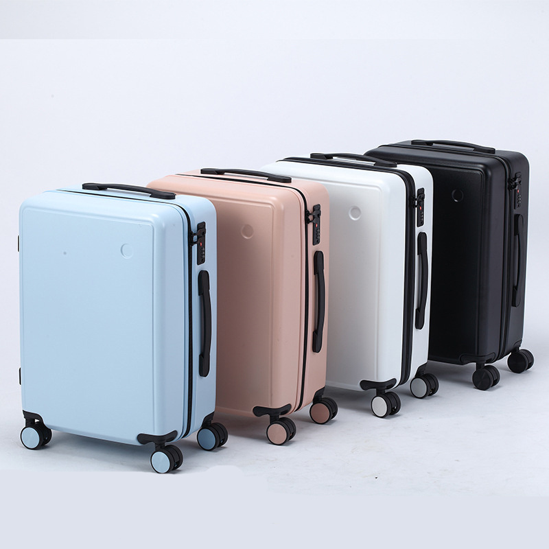 Fashion luxury trendy eminent wide trolley case large capacity PC luggage anti-theft  luggage with TSA lock USB for unisex