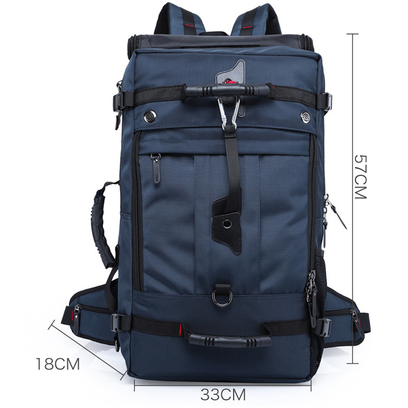 Multifunctional Oxford cloth travel backpack Anti theft password lock Outdoor large capacity backpack Mountaineering hiking bag