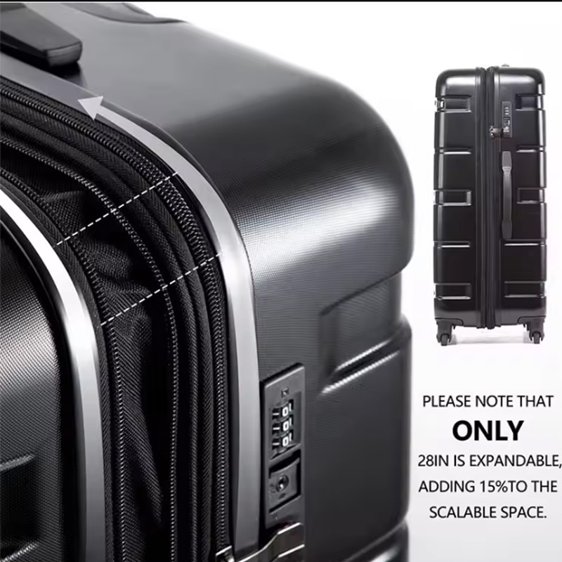 Pailox 20 Inch Suitcase Customization High-Quality Leaves King Suitcase with ABS+PC Luggage Tgs Suitcase Durable