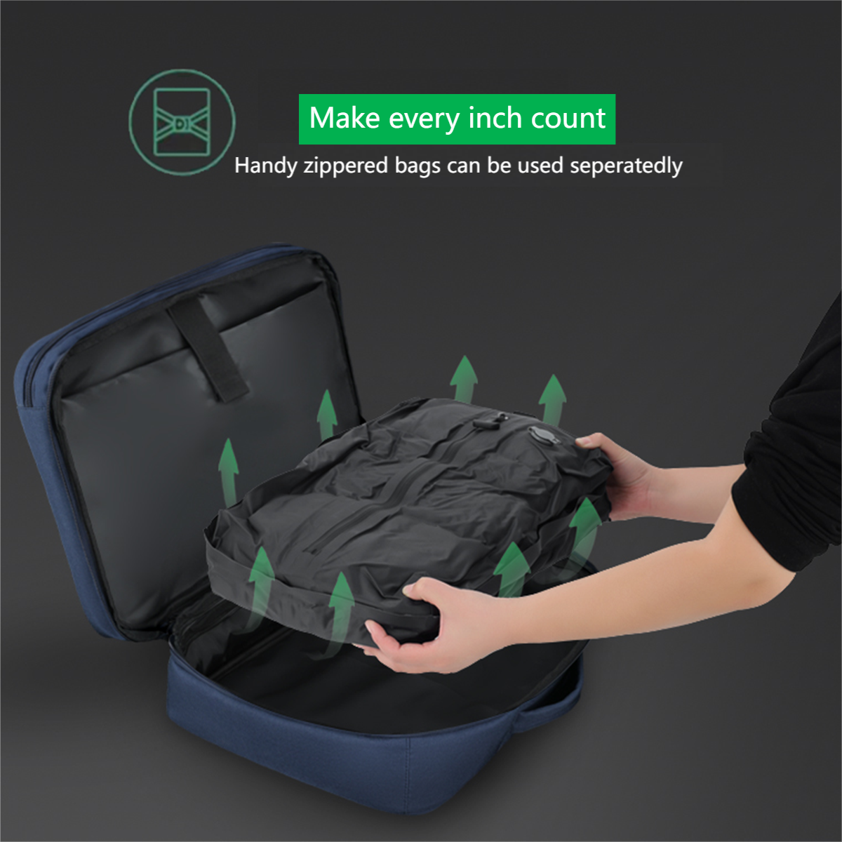 Pailox Airtight Storage Bags For travel Luggage Waterproof Inflatable Vacuum Compression bag organizer foldable Suitcase