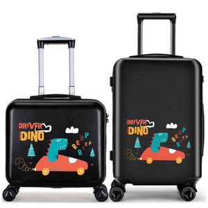 Wholesale Kids Rolling Luggage Case Kids Trolley Spinner Mini Suitcase Children Iron ABS Expandable Carry-on Travel Bag No Lock