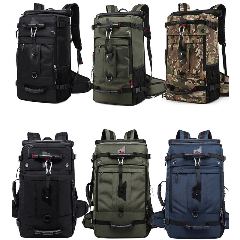 Multifunctional Oxford cloth travel backpack Anti theft password lock Outdoor large capacity backpack Mountaineering hiking bag