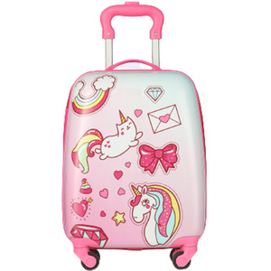 Kids mad dog unicorn scooter kids trolley luggage bag suitcase for travel kick scooter children