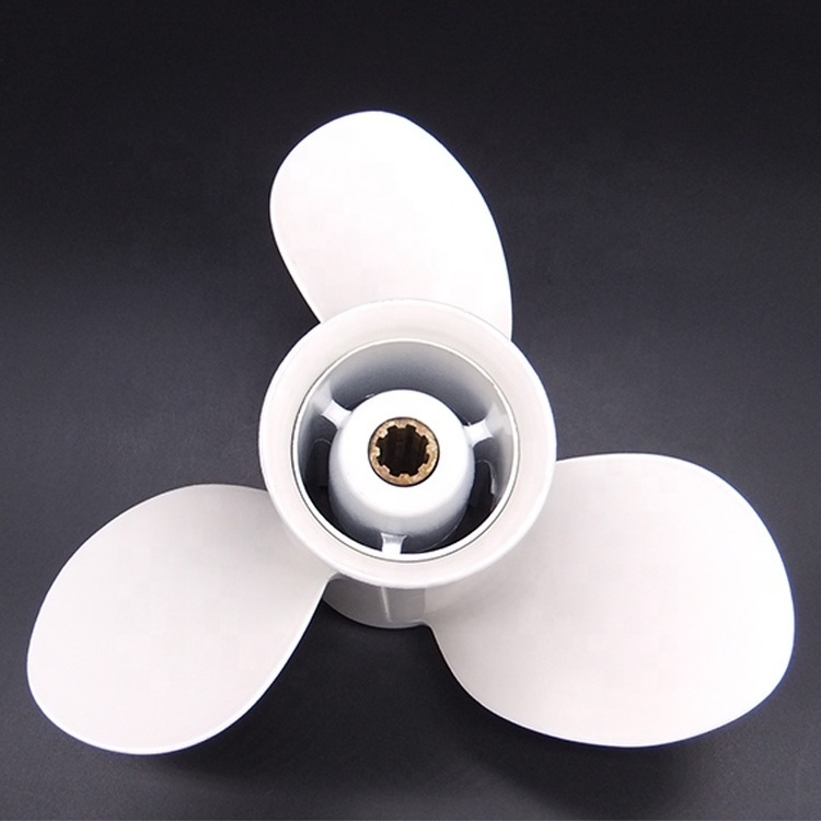 Boat Engine Aluminum Alloy Propeller 9 1/4x10-J for Yamaha 9.9HP 15HP Outboard Motor Parts 9.25x10 63V-45952-10-00