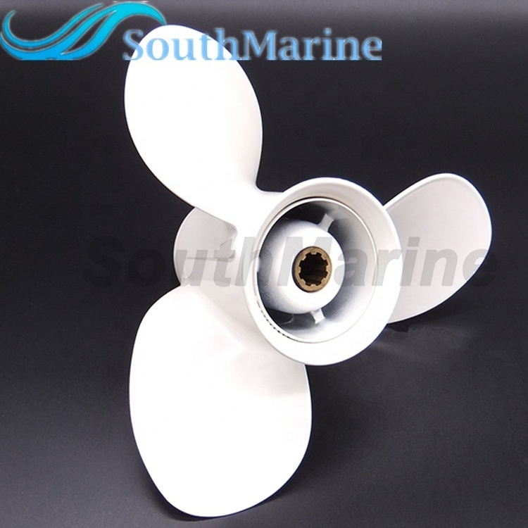 Boat Engine Aluminum Alloy Propeller 9 1/4x11-J for Yamaha 9.9HP 15HP Outboard Motor 9.25x11 63V-45943-10-00 63V-45943-00-EL