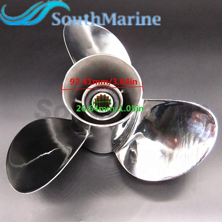 marine engine stainless steel Outboard propeller for Yamaha 40HP 50HP outboard motor  11 1/8x14-G