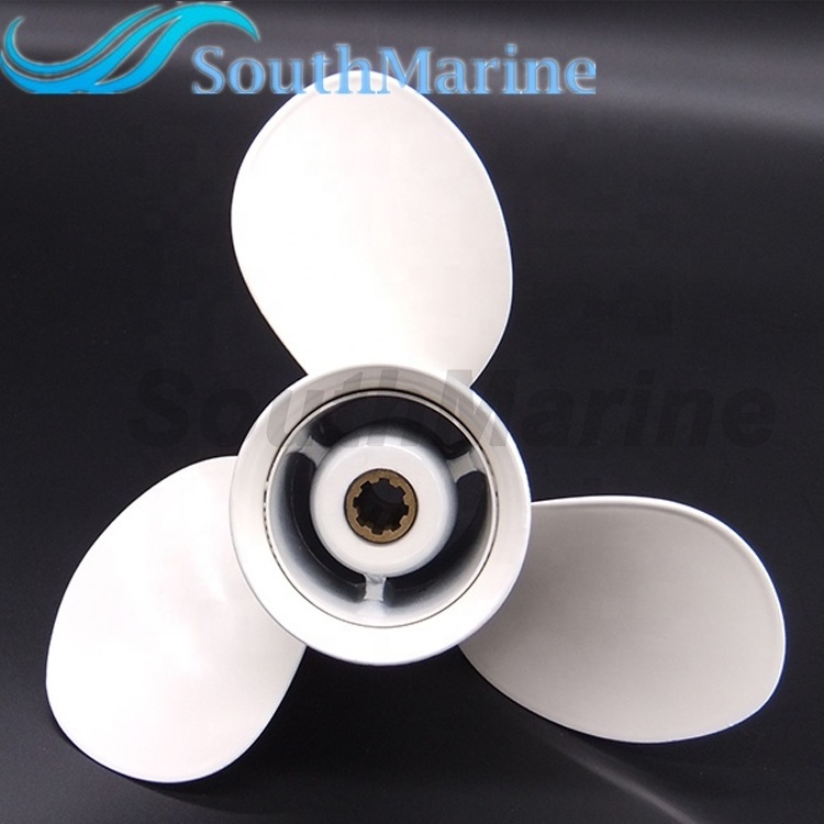 Boat Engine Aluminum Alloy Propeller 9 1/4x11-J for Yamaha 9.9HP 15HP Outboard Motor 9.25x11 63V-45943-10-00 63V-45943-00-EL