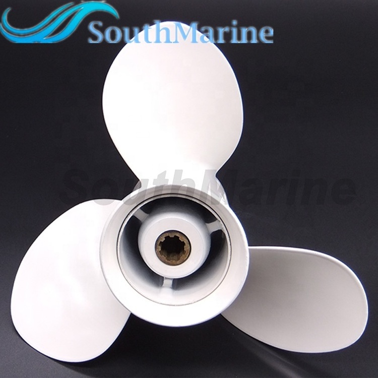 Boat Engine Aluminum Alloy Propeller 9 1/4x10-J for Yamaha 9.9HP 15HP Outboard Motor Parts 9.25x10 63V-45952-10-00