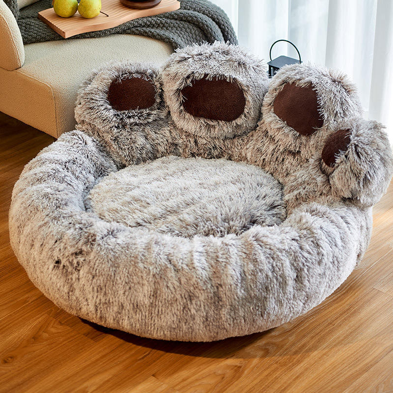 Wholesale XXL Eco Friendly Boucle Washable Waterproof Custom Memory Foam Sofa Human Cat Pet Luxury Dog Bed For Dogs