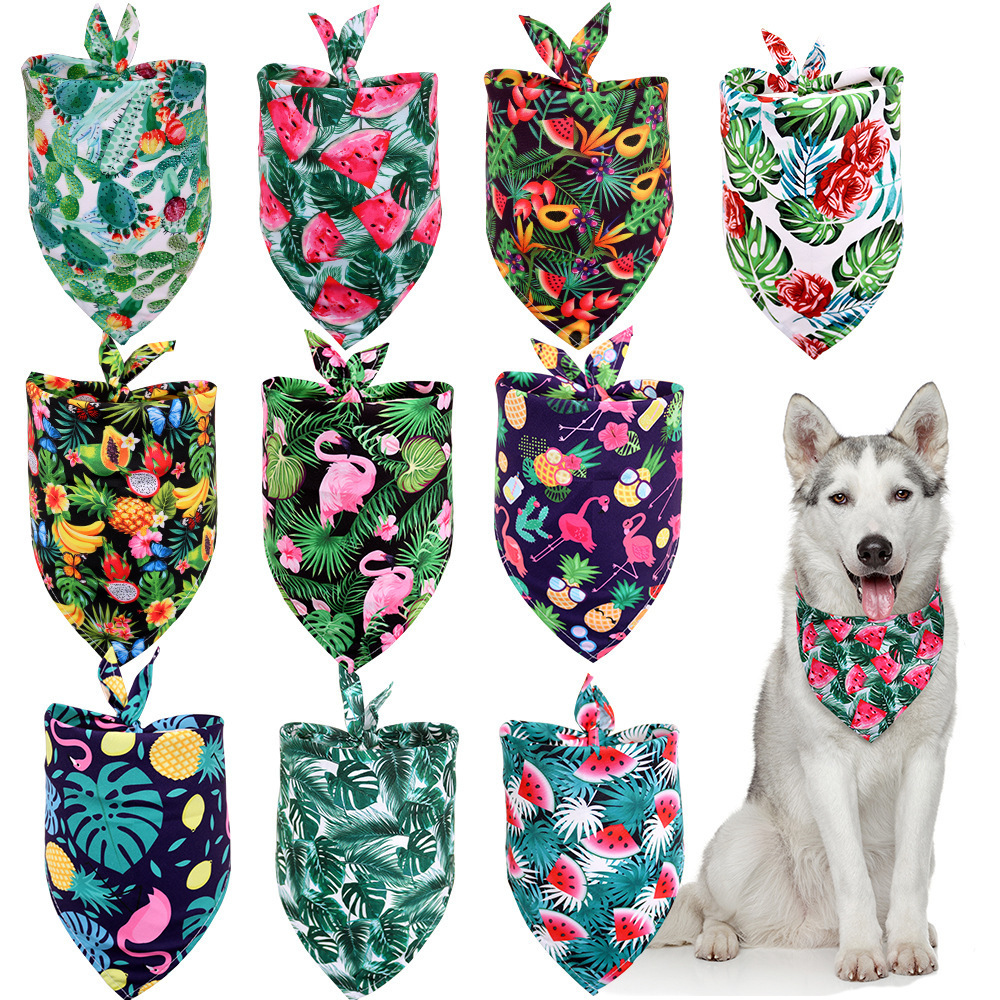 DRESSPET Printing Custom High Quality Embroidered Pet Dog Collar Bandanas Bibs For Puppy Dogs Cats Accessories