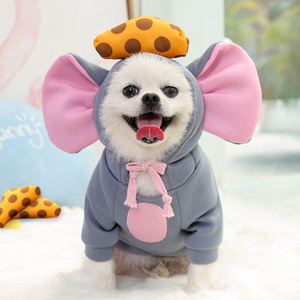 2024 New Design Mouse Style Pet Cute Hoodies for Winter Sweater Fleece Dress up Dog Hoodies with Ears