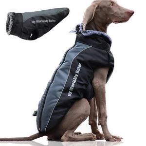 Windproof Water Repellent Pet Apparel Warm Padded Hunting Large Winter Dog Thick Vest for Outdoor