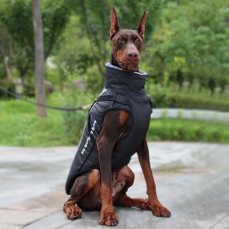 Windproof Water Repellent Pet Apparel Warm Padded Hunting Large Winter Dog Thick Vest for Outdoor