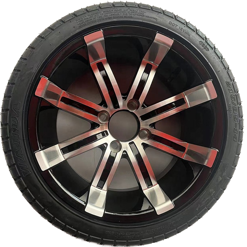 14 inch golf cart wheels and tires WANDA215/35-14 SUN-F23x10.5-14tyre 14 Inch Aluminium Alloy ATV Wheel Rim