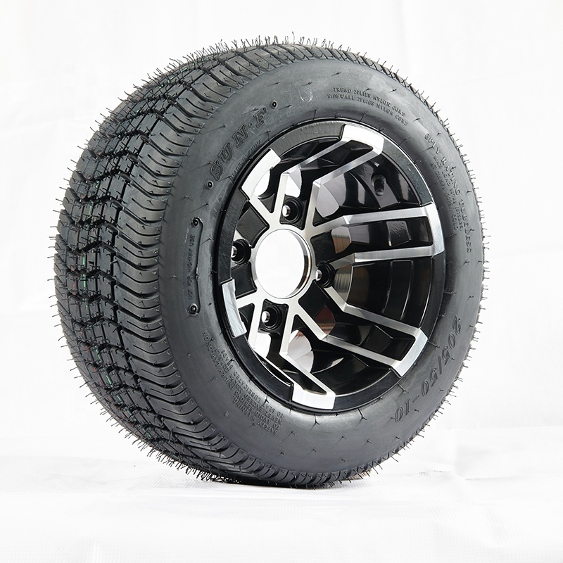 6 Ply 205/50-10 Tubeless Gray Golf Cart Tires and Wheels ATV and UTV Tires Genre