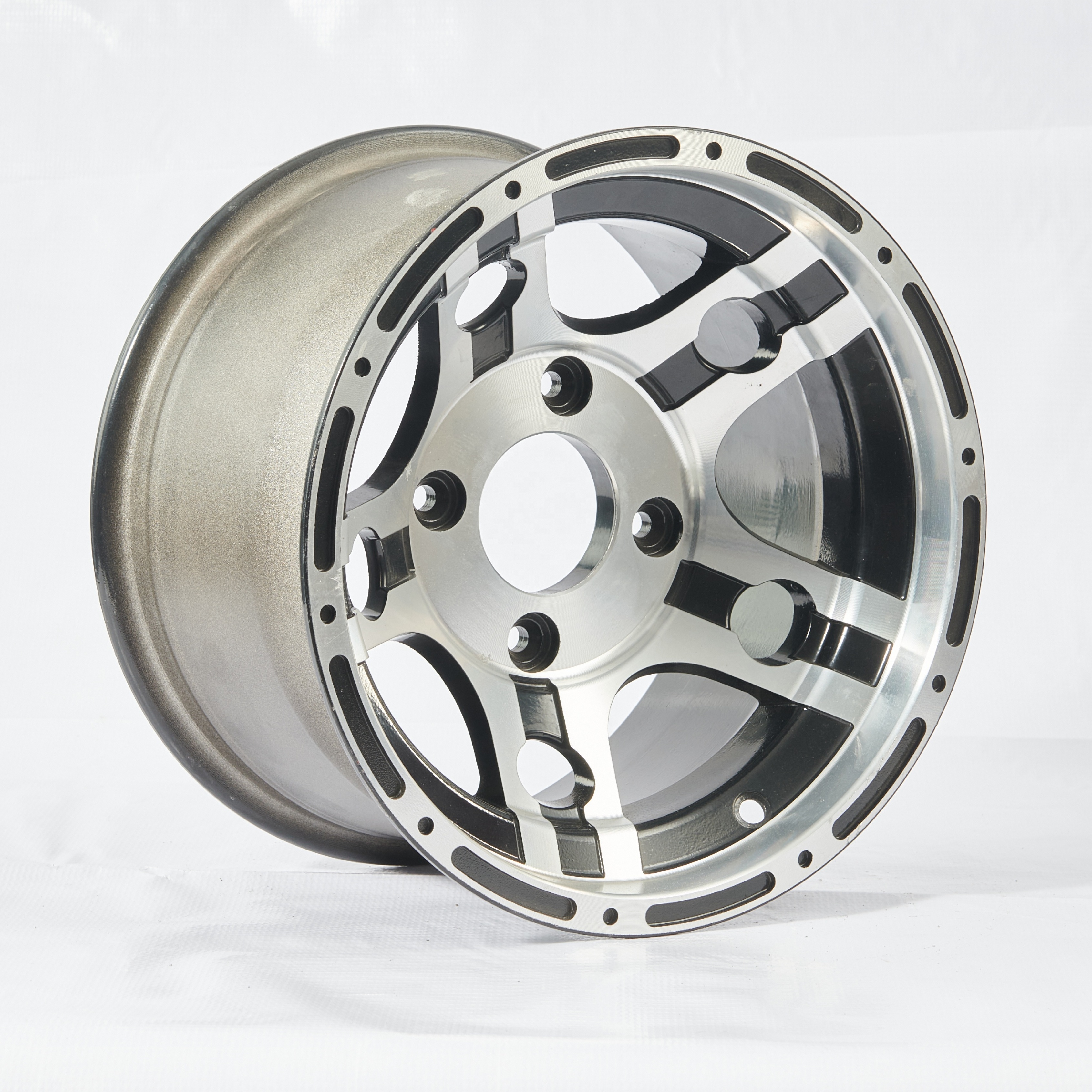 Aluminum Alloy wheel rim/ 10 inch 14 inch 12 inch golf cart 12x7wheels ezgo golf cart rims and tyres golf cart wheels and tires