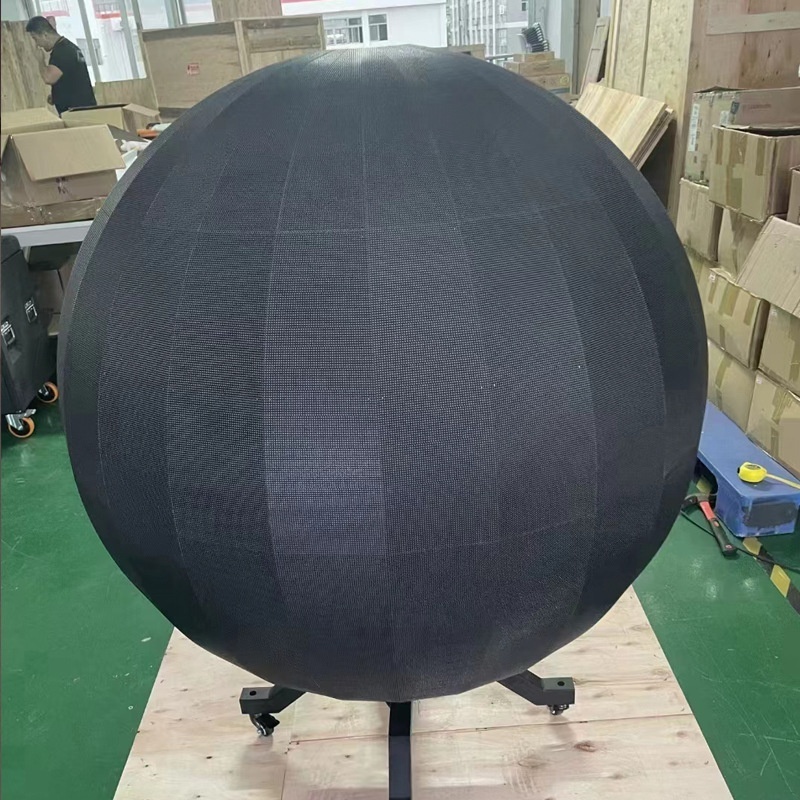 Indoor/outdoor waterproof spherical LED video panel Planetarium sphere customized led thin flexible modules screen display