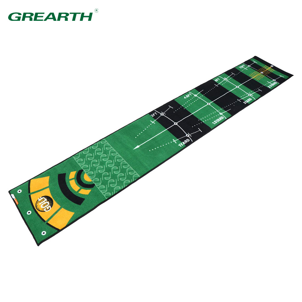 Perfect Practice Swing Trainer Anti-Slip Indoor/Outdoor Golf Putting Green Mat with Durable Backing