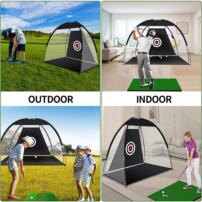 High Quality Portable Golf Hitting Nets Indoor and Outdoor Backyard Training Aids with Target for Chipping and Swing Practice