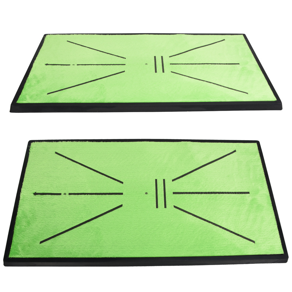 Golf Training Mat for Swing Path Feedback Detection Batting Extra Replaceable Golf Practice Mat Rubber Base