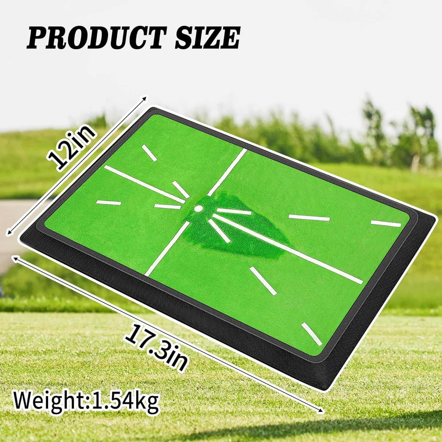 Extra Replaceable Golf Hitting Mat for Swing Path Feedback Detection Golf Training Mat for Batting Practice