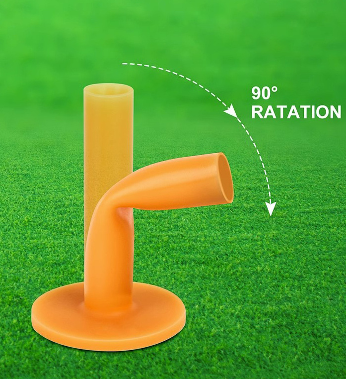 Custom Eco-Friendly Rubber Golf Tees Holder Set 83mm Plastic Practice Mat Indoor/Outdoor Training Different Sizes Driving Range