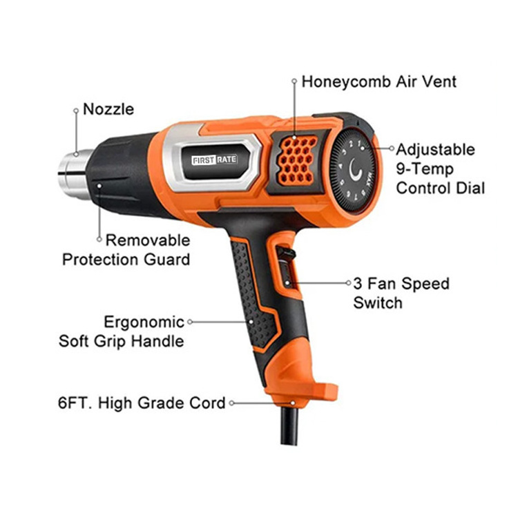 2000W 220V/110V Electric Portable Hot Air Gun Heat Gun machine for shrink wrap