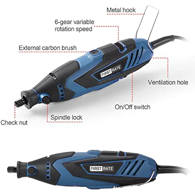 High Speed 32000rpm Multifunction Engraving Pen 135W Mini Grinder Set Kit Electric Mini Rotary Tool Kit