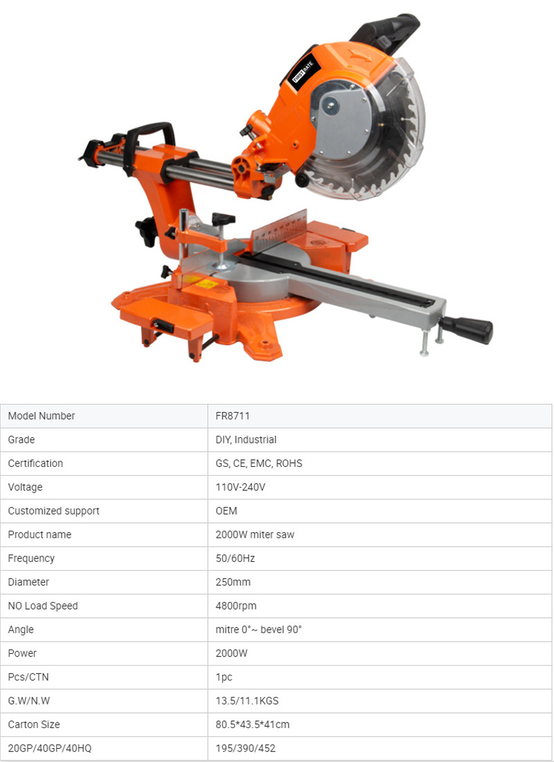 (MOQ 500PCS)Saw Miter Used 12Inch 110-220V 50/60Hz 1500 Mm Dual Miter Saw Electric Saw For Metal Cut Wood